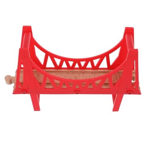 DOITOOL Doppeldeckige Holz Eisenbahnbrücke DIY Modell für Kompatibel mit Holzeisenbahn Sets Fördert Kreativität und Fantasie Einfach zu Montieren Langlebig und Vielseitig von DOITOOL