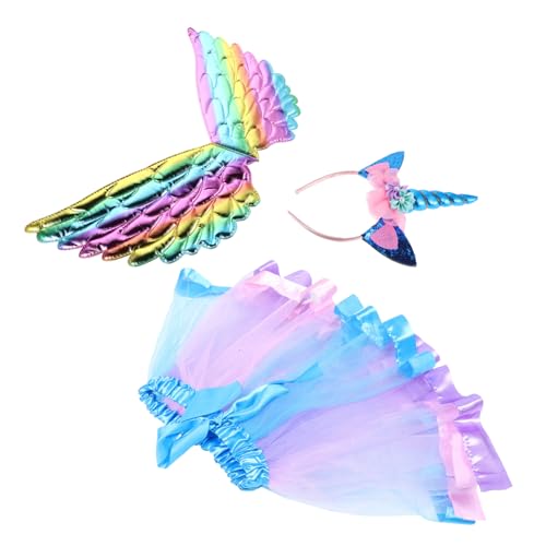 DOITOOL Einhorn-Kostüme für bezauberndes Tutu-Kleid mit Flügeln, Stirnband für Geburtstagsfeiern, Halloween, Verkleiden und Fotografieren, bequem, langlebig, für alle Altersgruppen DOITOOL Einhorn-Kostüme für bezauberndes Tutu-Kleid mit Flügeln, Stirnband für Geburtstagsfeiern, Halloween, Verkleiden und Fotografieren, bequem, langlebig, für alle Altersgruppen von DOITOOL