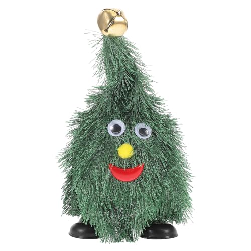 DOITOOL Festliches Animiertes Weihnachtsbaumspielzeug mit Schwingenden Beinen, Kreative Wackelnde Weihnachtsdekoration für Kinder Und Erwachsene, Lustiges Laufendes Weihnachtsornament von DOITOOL