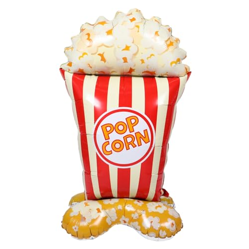 DOITOOL Giant Popcorn Ballon Stehend Inflatable Zirkus Karneval Dekoration Geburtstag Movie Night Fotorequisite Party von DOITOOL