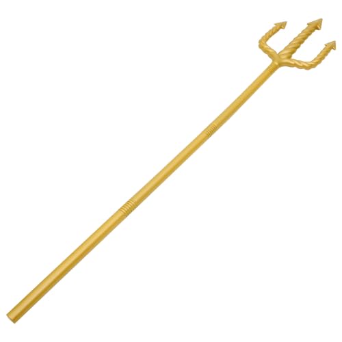 DOITOOL Goldener Dreizack Halloween Party Requisit, Abnehmbarer Teufelsforke, Cosplay Dämonenforke, Plastisches Kostümzubehör, 123 cm von DOITOOL