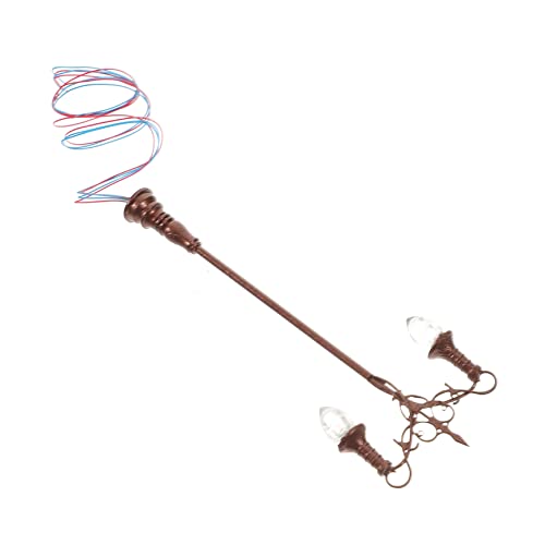 DOITOOL Mikro-Landschaftshof hoflampe terrassenleuchten gartendekofiguren Miniatur LED klein Wandleuchte sandtisch selber Machen winziges Gartenlampenmodell Edelstahl Plus abs von DOITOOL