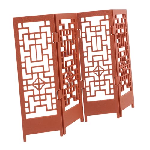 DOITOOL Mini Ancient Style Screen Moderne Puppenstubenmöbel Mini-puppenhaus- -Masse Mini-puppenhaus-zubehör Möbelmodell Mini-puppenhausmöbel Pla Chocolate von DOITOOL