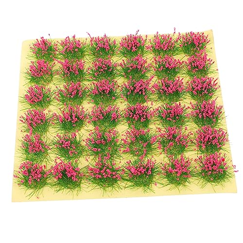 DOITOOL Miniatur Grasbüschel Rosa DIY Gras Cluster Kunststoff Grasbüschel für Modellbau Landschaftsbau Eisenbahn Sandtisch Dekoration von DOITOOL