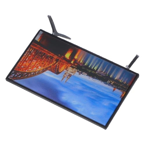 DOITOOL Miniatur-Puppenhaus-Fernseher Puppenhaus-Wohnzimmer Im Maßstab 1:12 Fake-Tv Puppenhaus-Fernsehspielzeug Miniaturmöbel Dekorationszubehör 2 32 X 1 29 X 0 51 Zoll von DOITOOL