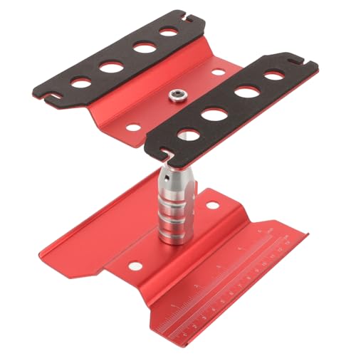 DOITOOL Modell autowerk statt ferngesteuerte Autos LKW Lastwagen Schlüssel RC-Truck-Ständer RC-Ständer rc Auto montageständer Reparaturarbeitsplatz für RC-Car rc Auto versorgung Metall rot von DOITOOL