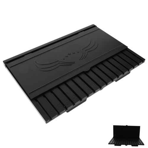 DOITOOL Modellteile Regal Organizer aus Robustem Schwarzem Material Platzsparendes Design mit Buchstaben-Gruppe Einfaches Sortieren Vielseitig für Modellbausatz und Modellbau Zubehör Hobby von DOITOOL