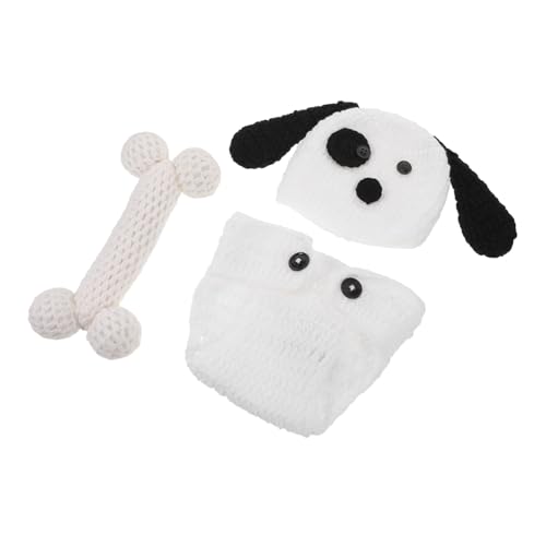 DOITOOL Neugeborenen Fotoshooting Outfit mit Handgehäkeltem Welpen-design Weiche Strickkostüme für Jungen und Mädchen Atmungsaktiv und Hautfreundlich Tage-feier und Neugeborenenfotografie DOITOOL Neugeborenen Fotoshooting Outfit mit Handgehäkeltem Welpen-design Weiche Strickkostüme für Jungen und Mädchen Atmungsaktiv und Hautfreundlich Tage-feier und Neugeborenenfotografie von DOITOOL