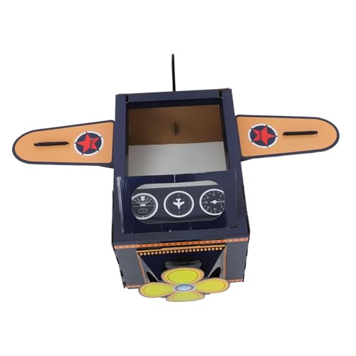 DOITOOL Pappflugzeug Kostüm Faltbares Leichtes Flugzeug für Rollenspiel Schulprojekte und Outdoor Fördert Fantasie und Pilot Verkleidung von DOITOOL