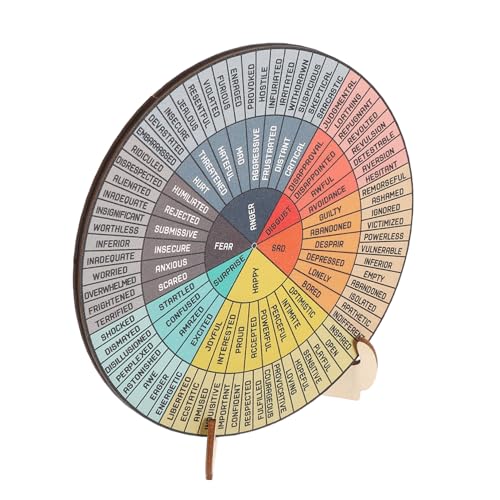 DOITOOL Psychische Gesundheit Ornamente Emotionsdiagramm für Stimmungszeichen Beruhigungsgefühle Raddiagramm Gefühle Chart Desk Gefühle Chart Farbrad Poster Holz DOITOOL Psychische Gesundheit Ornamente Emotionsdiagramm für Stimmungszeichen Beruhigungsgefühle Raddiagramm Gefühle Chart Desk Gefühle Chart Farbrad Poster Holz von DOITOOL