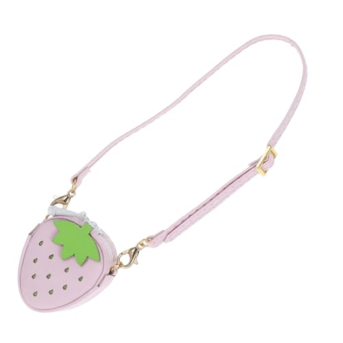 DOITOOL Puppen Umhängetasche Puppentrage Rucksack Süße Mini Tasche Mini Puppen Umhängetasche Puppen Mini Obsttasche Süße Schultertasche Neuartige Tasche Erdbeer Geldbörse Kleine Kawaii von DOITOOL