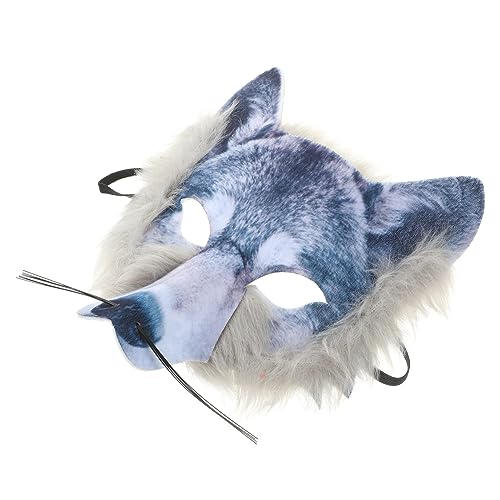 DOITOOL Realistische Wolfmaske, Halloween Tiermaske, Cosplay Requisite für Halloween Party, Mehrfarbig, 20 x 18 x 3 cm DOITOOL Realistische Wolfmaske, Halloween Tiermaske, Cosplay Requisite für Halloween Party, Mehrfarbig, 20 x 18 x 3 cm von DOITOOL