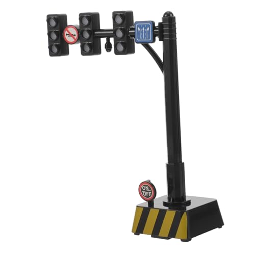 DOITOOL Verkehrsampel Miniatur Ampel Modell Robustem Leuchtende Farben für Fahrzeugliebhaber Dekoration Lernspielzeug von DOITOOL