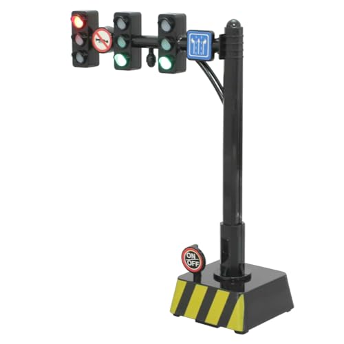 DOITOOL Verkehrslampe Modell Verkehrssignal für Spielerisches Lernen und Dekoration für Kleine Räume und Sandkastenmodelle Fördert Kreativität und Kognitive Fähigkeiten von DOITOOL