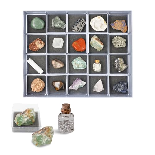 DOKTOR FUN - Minerals of The World Classic Collection - Eine Sammlung von Mineralien und Edelsteinen - Für Kinder und Sammler - Entdecken und Lernen - Inkl. 20 Exemplare und Schaukasten DOKTOR FUN - Minerals of The World Classic Collection - Eine Sammlung von Mineralien und Edelsteinen - Für Kinder und Sammler - Entdecken und Lernen - Inkl. 20 Exemplare und Schaukasten von DOKTOR FUN