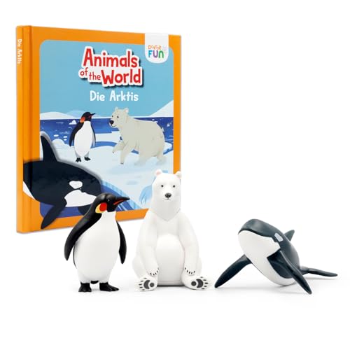 DOKTOR FUN 3 Spielzeug-Tierfiguren - Entdecke die Arktis - Pinguin-, Eisbär- und Wal-Miniaturen - Illustriertes Buch mit 3 Geschichten und Kuriositäten Kinder ab 3 Jahren DOKTOR FUN 3 Spielzeug-Tierfiguren - Entdecke die Arktis - Pinguin-, Eisbär- und Wal-Miniaturen - Illustriertes Buch mit 3 Geschichten und Kuriositäten Kinder ab 3 Jahren von DOKTOR FUN