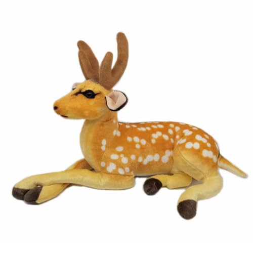 DOKUYIE 50,8 cm großes Sika-Hirsch-Plüschtier, weiches Plüsch-Spielzeug, gepunktetes Hirsch, Geschenke für Kinder und Erwachsene, (M) von DOKUYIE