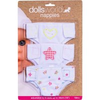 idee+spiel 08677 dollsworld Puppen-Windelhöschen von DOLLSWORLD