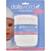 idee+spiel 400-60160 dollsworld Puppenwindeln Vorteilspack, 5 Stück idee+spiel 400-60160 dollsworld Puppenwindeln Vorteilspack, 5 Stück von DOLLSWORLD