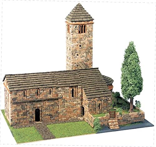 DOMUS-KITS Domus Kits40091 3807 Teile Romanica 14 S. Pedro De Larrede Kirche Modell, Maßstab 1:65, Mehrfarbig von Domus Kits