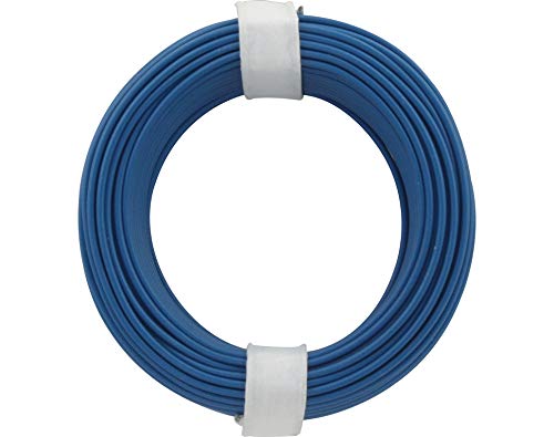 Donau Elektronik 105-2 Vollkerndraht 10 m, blau, Mehrfarbig von DONAU ELEKTRONIK GMBH