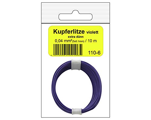 Donau Elektronik 110–6SB Single Flex Draht in Tasche, Violett, 10 m Donau Elektronik 110–6SB Single Flex Draht in Tasche, Violett, 10 m von DONAU ELEKTRONIK GMBH