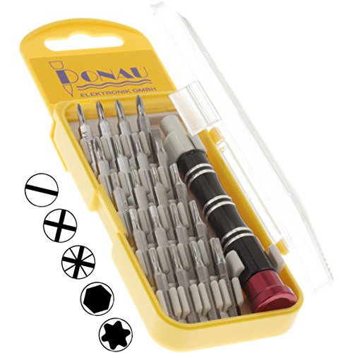 Donau Elektronik MBS20 Mini-Bit-Set, Mehrfarbig, 30-teilig von DONAU ELEKTRONIK GMBH