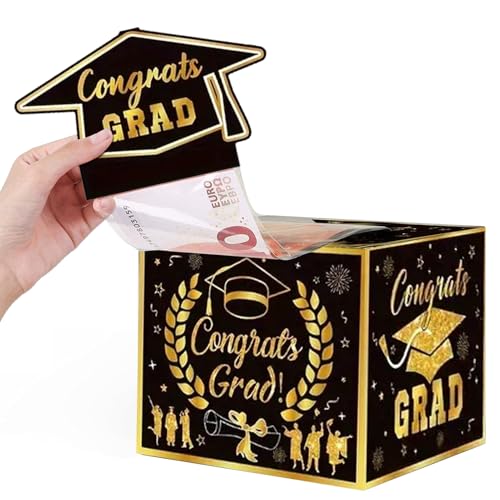 DONCOO Geldgeschenke Verpackung Abschluss, Geldgeschenk Abitur, Bestandene prüfung Geschenk, Überraschungsbox Verpackung, Abitur Abschluss Geschenk Bestandene Prüfung ABI DONCOO Geldgeschenke Verpackung Abschluss, Geldgeschenk Abitur, Bestandene prüfung Geschenk, Überraschungsbox Verpackung, Abitur Abschluss Geschenk Bestandene Prüfung ABI von DONCOO