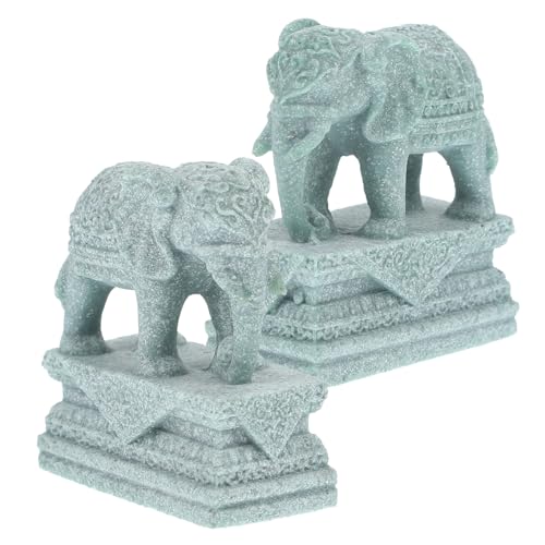 DONFAMDS 1 Paar Mini Elefant Figur aus Dekoration für Aquarium Garten Zuhause Handgefertigt Langlebig Vielseitig Einsetzbar Harmonische Geschenkidee DONFAMDS 1 Paar Mini Elefant Figur aus Dekoration für Aquarium Garten Zuhause Handgefertigt Langlebig Vielseitig Einsetzbar Harmonische Geschenkidee von DONFAMDS