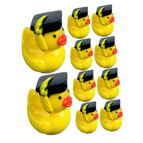 DONFAMDS 10 Stück Abschlusshut Duckling Ornamente Minature Enten Mini-puppenhauszubehör Mini -Figur Mikrospielzeug Miniaturspielzeug Miniatur-Dinge Winzige Dinge Yellow Harz DONFAMDS 10 Stück Abschlusshut Duckling Ornamente Minature Enten Mini-puppenhauszubehör Mini -Figur Mikrospielzeug Miniaturspielzeug Miniatur-Dinge Winzige Dinge Yellow Harz von DONFAMDS