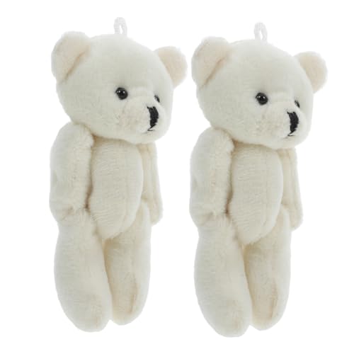DONFAMDS 2 Stück Mini Plüschbär Flauschige Teddybären für Fotografie Dekoration Kuscheltiere aus Kreative Projekte Schlüsselanhänger DONFAMDS 2 Stück Mini Plüschbär Flauschige Teddybären für Fotografie Dekoration Kuscheltiere aus Kreative Projekte Schlüsselanhänger von DONFAMDS
