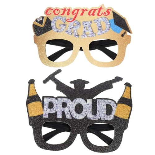 DONFAMDS 2pcs Abschlussfeier Brille Kreative Fotogläser Rahmen Verbessern Abschlussfotos Für Zeremonie Party -foto -requisiten Bequem Und Stilvoll DONFAMDS 2pcs Abschlussfeier Brille Kreative Fotogläser Rahmen Verbessern Abschlussfotos Für Zeremonie Party -foto -requisiten Bequem Und Stilvoll von DONFAMDS