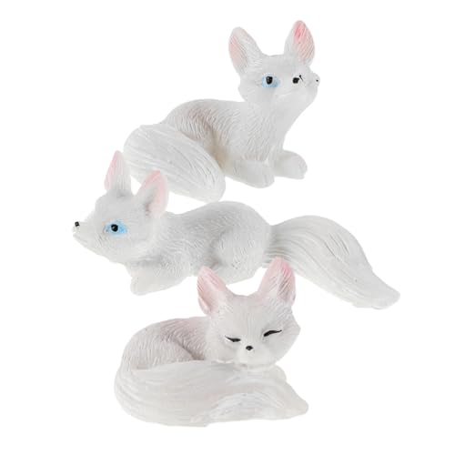 DONFAMDS 3 Stück Teiliges Fuchsfiguren aus Resin für Mooslandschaft und Miniaturgärten Niedliche Tierornamente für Terrarien und Garten Dekorationen DONFAMDS 3 Stück Teiliges Fuchsfiguren aus Resin für Mooslandschaft und Miniaturgärten Niedliche Tierornamente für Terrarien und Garten Dekorationen von DONFAMDS