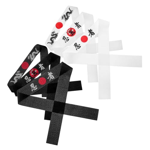 DONFAMDS 6 Stück Teiliges Samurai Stirnband Hachimaki Bandana Kopfbedeckung für Karate Sport und Cosplay für Kindergeburtstage Thematische Feiern und Mehr DONFAMDS 6 Stück Teiliges Samurai Stirnband Hachimaki Bandana Kopfbedeckung für Karate Sport und Cosplay für Kindergeburtstage Thematische Feiern und Mehr von DONFAMDS