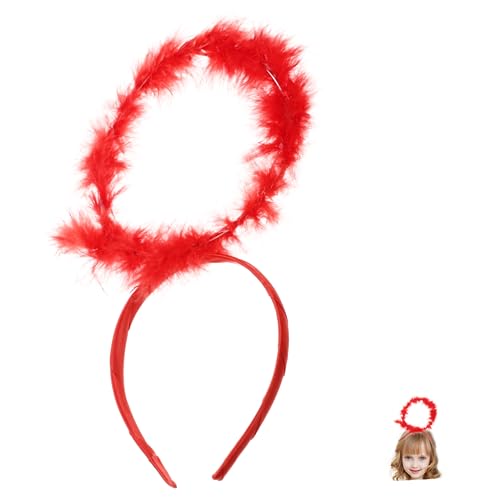 DONFAMDS Engelskopfschmuck Haarreif für Halloween Karneval Weihnachten und Erwachsene Bequem und Langlebig Perfektes Zubehör für Feiern und Cosplay DONFAMDS Engelskopfschmuck Haarreif für Halloween Karneval Weihnachten und Erwachsene Bequem und Langlebig Perfektes Zubehör für Feiern und Cosplay von DONFAMDS