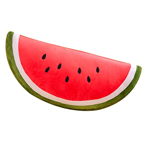DONFAMDS Gefüllte Plüschpuppe Gefülltes Obstkissen Knuddelig Fruchtplüschchen Kleiner Plüsch Gefüllte Wassermelone Niedliche Sache Wassermelonen-plüschkissen Kuscheltier Rot Pp Baumwolle von DONFAMDS