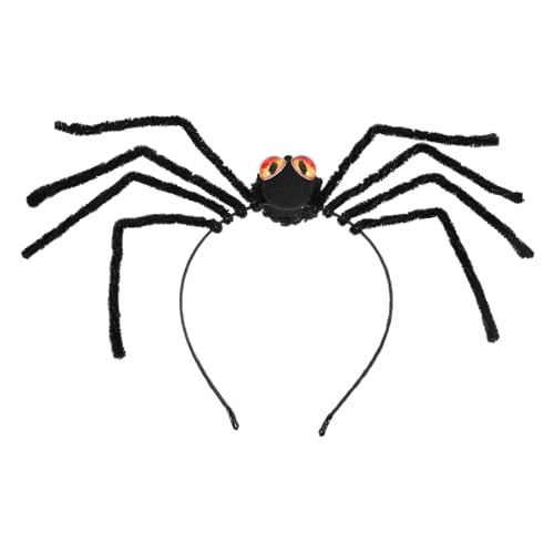 DONFAMDS Halloween Spinnen Haarreif Leicht Atmungsaktiv für Erwachsene Originelles Party-haarschmuck Zubehör für Kostüm Karneval Fasching und Themenpartys Auffälliger DIY Kopfschmuck von DONFAMDS