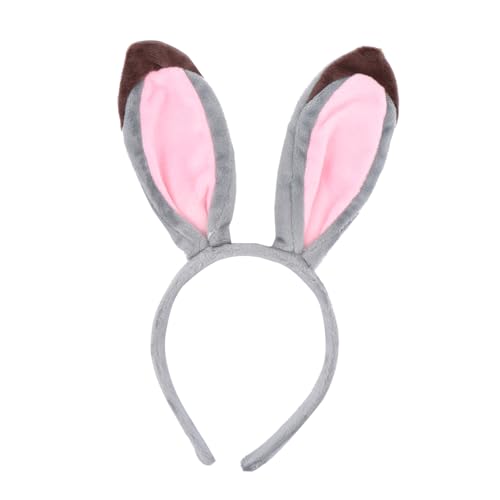DONFAMDS Kaninchen Ohren Haarreif Plüsch Kostüm Haarband für Damen Halloween Cosplay Stirnband Party Zubehör für Karneval Ostern Kostümparty DONFAMDS Kaninchen Ohren Haarreif Plüsch Kostüm Haarband für Damen Halloween Cosplay Stirnband Party Zubehör für Karneval Ostern Kostümparty von DONFAMDS