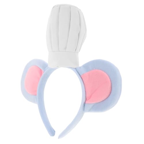DONFAMDS Kochmaus Kostüm Haarreifen mit Süßen Tierkostüm Zubehör für Halloween Cosplay und Partys für Erwachsene und Weich und Bequem von DONFAMDS