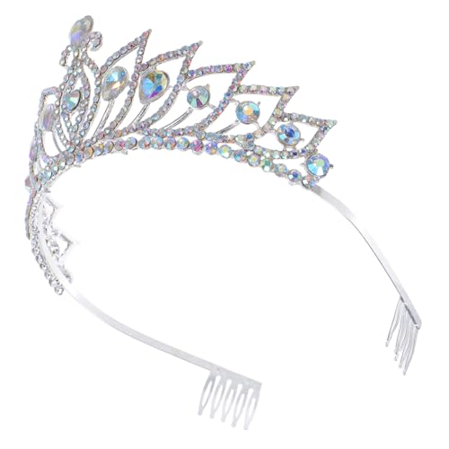 DONFAMDS Krone mit Seitlichem Tiara mit Strasssteinen Kostümzubehör für Geburtstagsfeiern und Hochzeiten Glänzendes Stirnband für Besondere Anlässe DONFAMDS Krone mit Seitlichem Tiara mit Strasssteinen Kostümzubehör für Geburtstagsfeiern und Hochzeiten Glänzendes Stirnband für Besondere Anlässe von DONFAMDS