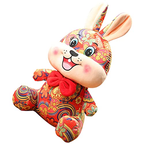 DONFAMDS Kuscheltier Hase Plüschige Hasenfigur für Chinesische Neujahr oder Dekoration für und Gestaltet DONFAMDS Kuscheltier Hase Plüschige Hasenfigur für Chinesische Neujahr oder Dekoration für und Gestaltet von DONFAMDS