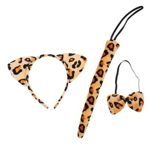 DONFAMDS Leoparden Haarreif mit Fliege und Teiliges Kostümzubehör für Weich und Hautfreundlich für Halloween und Karneval Verkleiden für Junge DONFAMDS Leoparden Haarreif mit Fliege und Teiliges Kostümzubehör für Weich und Hautfreundlich für Halloween und Karneval Verkleiden für Junge von DONFAMDS