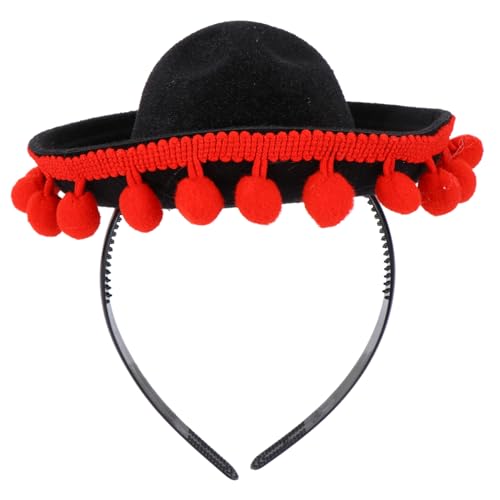 DONFAMDS Mexikanischer mit Pompon Leichter Boho haarreif für Karneval Kostüm party und Mexiko fest Dekorativer Kopfschmuck für Damen und Foto requisiten von DONFAMDS