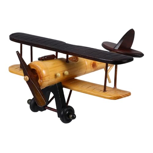 DONFAMDS Retro -Holzflugzeugmodell Flugzeugspielzeug aus Holz Doppeldecker- Flugzeug-Gastgeschenke Retro -Flugzeugmodelle Flugzeug-Mittelstücke Flugzeugdekor DONFAMDS Retro -Holzflugzeugmodell Flugzeugspielzeug aus Holz Doppeldecker- Flugzeug-Gastgeschenke Retro -Flugzeugmodelle Flugzeug-Mittelstücke Flugzeugdekor von DONFAMDS