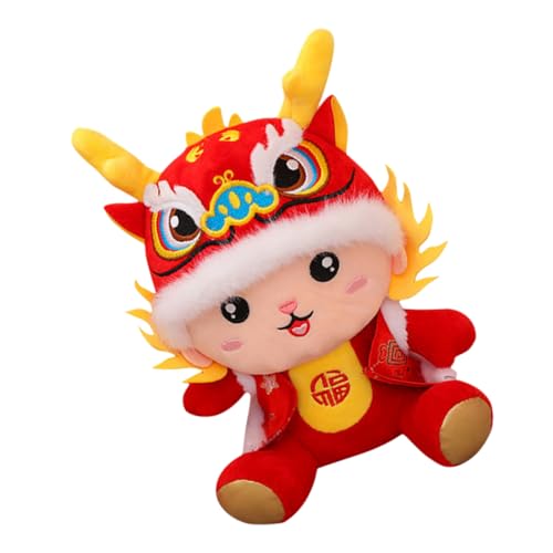 DONFAMDS Stuffed Dragon Doll Rote Plüschfigur Für Jahr des Drachen Zur Chinesischen Neujahrsfeier Süßes Deko-Kuscheltier Für Zuhause Oder Auto DONFAMDS Stuffed Dragon Doll Rote Plüschfigur Für Jahr des Drachen Zur Chinesischen Neujahrsfeier Süßes Deko-Kuscheltier Für Zuhause Oder Auto von DONFAMDS