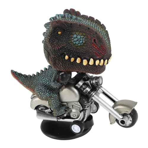 DONFAMDS Tierisches Motorradmodell Heimdekoration Tierische Motorradstatue Motorrad Desktop-Ornament Reitende Motorradstatue Motorradmodell Für Kleinkinder Kinderspielzeug Plastik von DONFAMDS