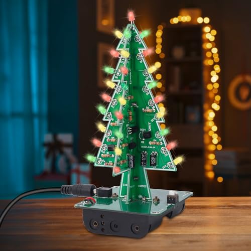 DONGKER 3D Weihnachtsbaum Löt Kit, DIY Elektronik Kits für Schüler, 3 Farbe LED PCB Science Project zurück in die Schule gehen, STEM Unterricht, Lernen, Bildung, Lötprojekt DONGKER 3D Weihnachtsbaum Löt Kit, DIY Elektronik Kits für Schüler, 3 Farbe LED PCB Science Project zurück in die Schule gehen, STEM Unterricht, Lernen, Bildung, Lötprojekt von DONGKER