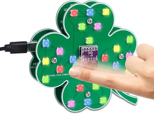 DONGKER Löt Bausatz, Blumeform LED Licht Löten Übungssatz, LED-Effekte und Minispiele mit Gestensteuerung, DIY Electronic Kits Lehr und Lernausbildung DIY Lötprojekt LED, für Mint-Fächer DONGKER Löt Bausatz, Blumeform LED Licht Löten Übungssatz, LED-Effekte und Minispiele mit Gestensteuerung, DIY Electronic Kits Lehr und Lernausbildung DIY Lötprojekt LED, für Mint-Fächer von DONGKER