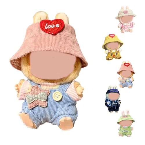 Kleidungsset für Puppe, Kleidung für 17 cm große Puppe, Puppenzubehör, Puppenkleidung, für 17cm Plush Pullover Hoodie Bekleidung DIY Kinder Geschenke von DONGSZQ