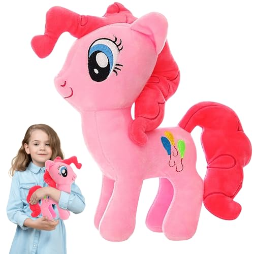 DONGSZQ Little Pony Kuscheltier, 20 cm Pferd Plüschtier, Geschenke für Kinder und Fans (Pink) von DONGSZQ